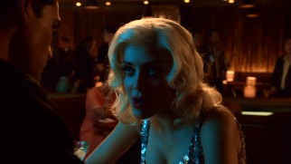 Miramar escort Judi Silver (Elena Satine) ignores pleas to get out of town in "Suicide Blonde."
