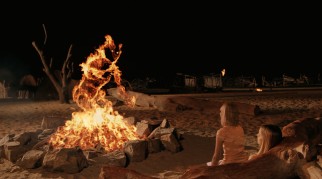 Jana is advised by a fire spirit in an out-of-body experience.