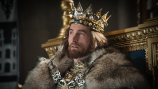 Sharlto Copley looks the part of King Stefan, but is wasted on this thankless villain role.