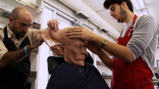 Mama (Javier Botet) gets made-up in "Matriarchal Secrets."