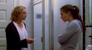 The extended cut of "Margaret" makes clear that Lisa's abortion is real, beginning with this mother-daughter home pregnancy test scene.
