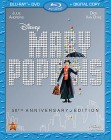 Mary Poppins: 50th Anniversary Edition Blu-ray + DVD + Digital Copy combo pack cover art -- click for larger view and to preorder.