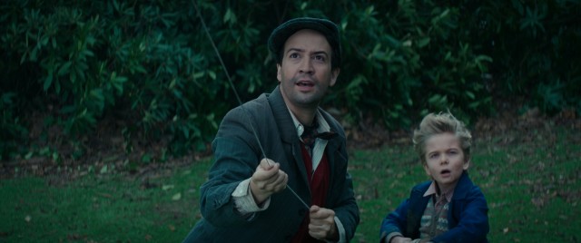 "Hamilton" creator/star Linn-Manuel Miranda makes a fine leap from stage to silver screen as a kindly Cockney lamplighter named Jack.