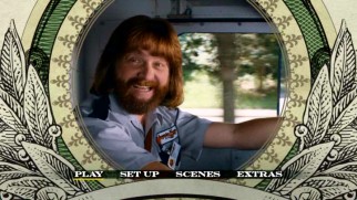 In Zach we trust: the Masterminds main menu plays a Galifianakis clip in dollar-inspired animation.