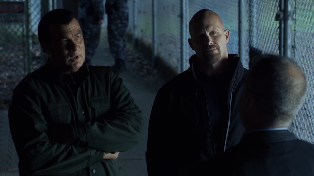 Steven Seagal and Steve Austin join forces in "Maximum Conviction."