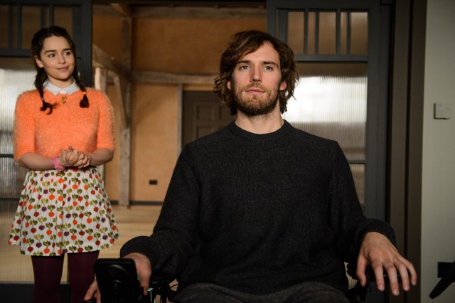 Despite an embarrassing interview, Lou Clark (Emilia Clarke) gets hired to be caregiver to the disabled Will Traynor (Sam Claflin) in "Me Before You."