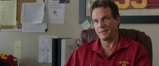 USC pitching coach Tom House (Bill Paxton) thinks he'll need more time to turn these Indians into pitchers, but he'll try his hardest nonetheless.