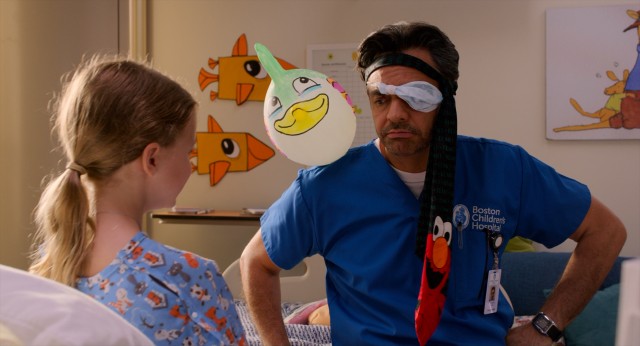Watch out, Patch Adams. You've got some competition in the Elmo tie-wearing Dr. Samuel Nurko (Eugenio Derbez).