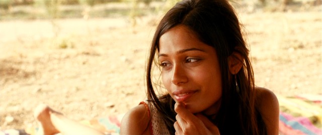 Is this the face of a terrorist? Nope, it's still just Freida Pinto.