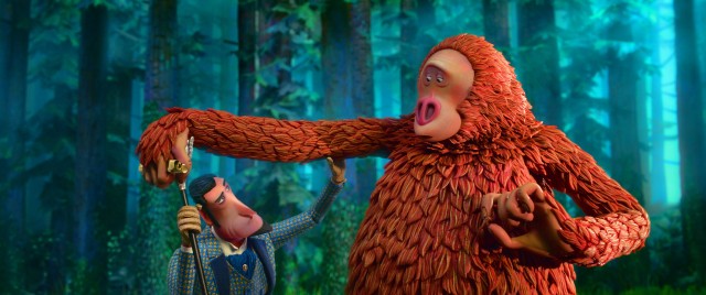 In Laika's "Missing Link", monster hunter Sir Lionel Frost (voiced by Hugh Jackman) discovers a Sasquatch (voiced by Zach Galifianakis) in the US Pacific Northwest.