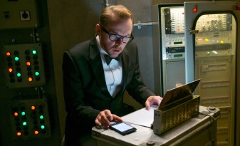Simon Pegg makes his third straight appearance as tech expert/comic relief Benji Dunn.