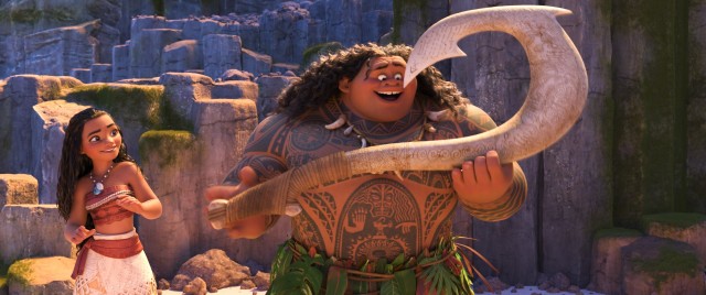 The kind-hearted Moana (voiced by Auli'i Cravalho) and egotistical demigod Maui (Dwayne Johnson) make for an odd couple of voyagers to explore the ocean together in Disney's "Moana."