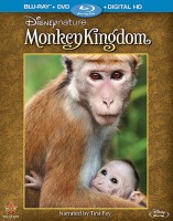 Disneynature's Monkey Kingdom: Blu-ray + DVD + Digital HD combo pack cover art -- click to buy from Amazon.com