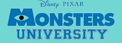 Disney/Pixar's Monsters University title logo