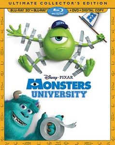 Monsters University: Blu-ray 3D + Blu-ray + DVD + Digital Copy cover art