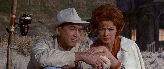 Roger (Jimmy Stewart) and Peggy Hobbs (Maureen O'Hara) take a month-long seaside vacation with their children and grandchildren in the 1962 comedy "Mr. Hobbs Takes a Vacation."