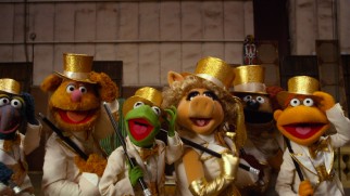 The Muppet gang opens the film with the candid, self-reflexive song "We're Doing a Sequel."