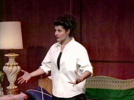 Before the movie, Nia Vardalos performed her life as a one-woman stage show in the 1990s, clips of which appear in the new retrospective.