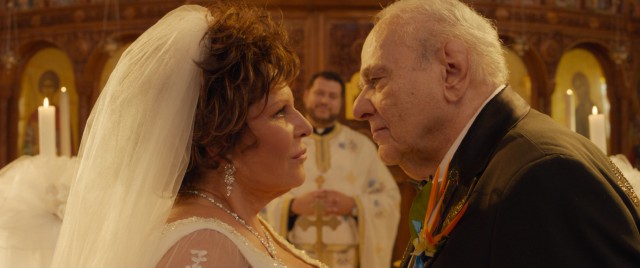 Gus (Michael Constantine) and Maria (Lainie Kazan) correct a clerical oversight by putting the "Wedding" in "My Big Fat Greek Wedding 2."
