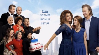 The menu is adapted from the poster/cover art that is adapted from the original movie's poster design.