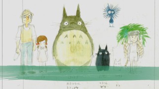 The characters of "My Neighbor Totoro" are displayed in one of the 2010 retrospective making-of shorts.