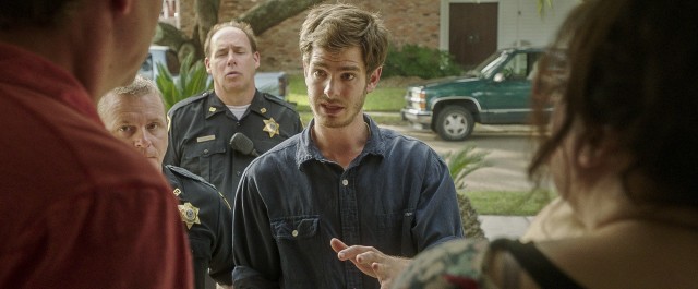 In "99 Homes", Dennis Nash (Andrew Garfield) goes from being evicted to the guy evicting others.