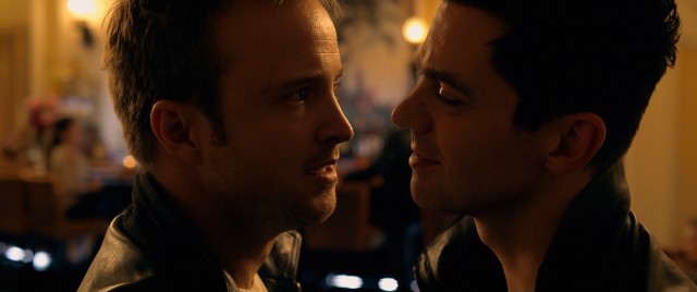 The rivalry of racers Tobey Marshall (Aaron Paul) and Dino Brewster (Dominic Cooper) is fraught with tension.