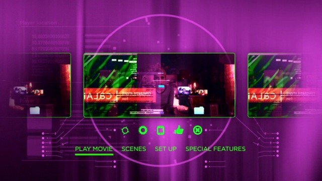 Nerve sports suitably colorful main menu on Blu-ray and DVD.