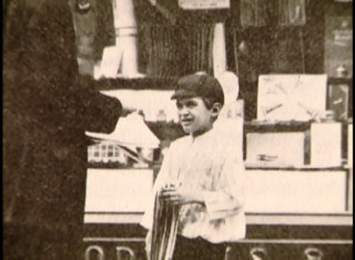 A real turn-of-the-century newsie is pictured in "Strike! The True Story."