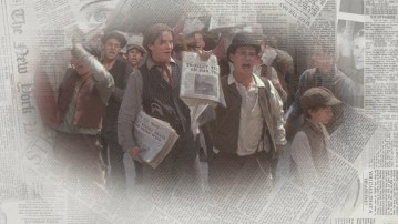 Ain't it pretty, it's the menu of Newsies!