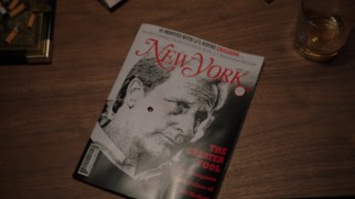 A drop of blood on the New York Magazine's hatchet piece on Will McAvoy provides a clue in a short-lived season finale mystery.