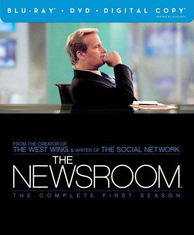 The Newsroom: The Complete First Season Blu-ray + DVD + Digital Copy combo pack box cover art -- click to buy from Amazon.com
