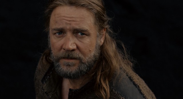Noah (Russell Crowe) prepares for a big storm in "Noah."