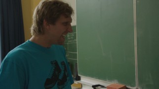 Dirk Nowitzki visits the classroom where he used to get in trouble in this deleted scene.