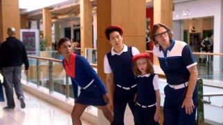 The alien family discovers the shopping mall in "Journey to the Center of the Mall."