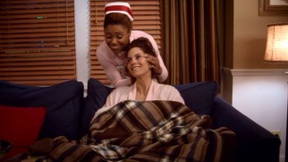 Jackie (Toks Olagundoye) can't resist playing nurse to her ailing neighbors in "Cold War."