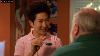 Reggie Jackson (Tim Jo) tries to help a neighbor feel better in this "Cold War" deleted scene.
