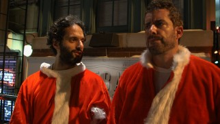 Jason Mantzoukas and Jason Jones say a bunch of inappropriate things in and out of character in "The Drunkest Santas on the Black."