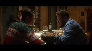 Ethan (Joseph Gordon-Levitt) tries to calm a tripping out Isaac (Seth Rogen) in this extended scene.