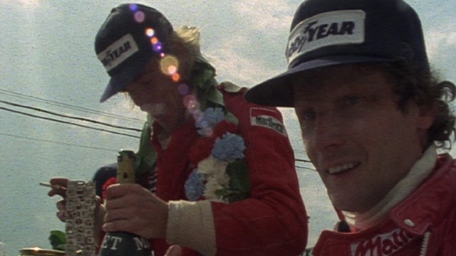 James Hunt and Niki Lauda, the Formula 1 racers whose 1970s rivalry is dramatized in "Rush", claim much screentime in the second hour of "1."