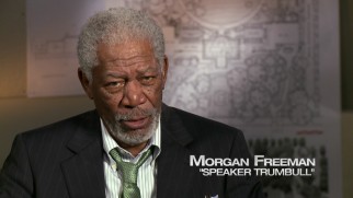 Morgan Freeman is pleased to get presidential again as part of "The Epic Ensemble."