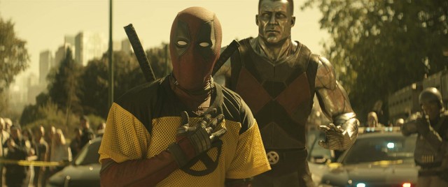 Deadpool (Ryan Reynolds) gets a shot to be an X-Men trainee at a tense boarding school stand-off.