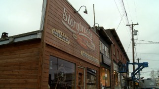 The storefront makeover of Steveston, British Columbia into Storybrooke, Maine is profiled.