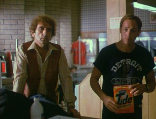 Moe (Harry Dean Stanton) and Hank (Frederic Forrest) hit the laundromat  with Leila in this deleted scene.