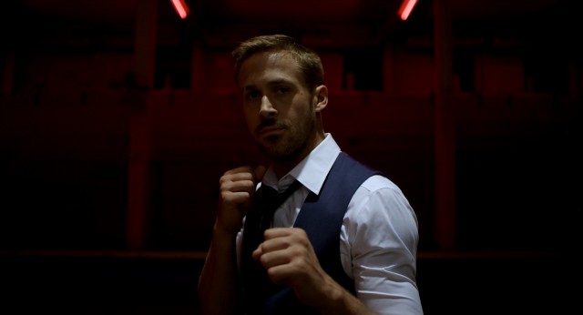Julian (Ryan Gosling) seems a tad overdressed for a fistfight in "Only God Forgives."