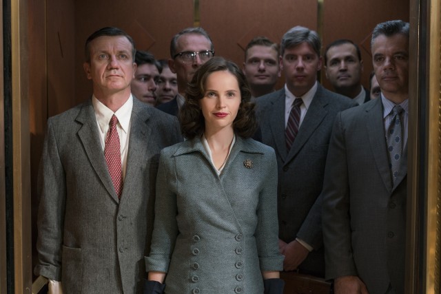 "On the Basis of Sex" stars Felicity Jones as trailblazing lawyer and future U.S. Supreme Court Justice Ruth Bader Ginsburg.