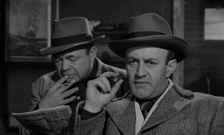 Union boss Johnny Friendly (Lee J. Cobb) doesn't look so friendly as he deals with an issue that concerns him.