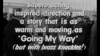 The "On the Waterfront" theatrical trailer likens the film to 1944's "Going My Way", but with brass knuckles.