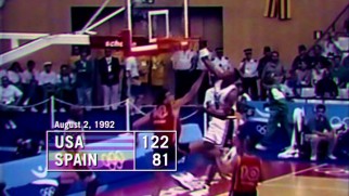 Meanwhile, Scottie Pippen was dunking over Spain en route to another blowout victory for the U.S. Dream Team in Barcelona.