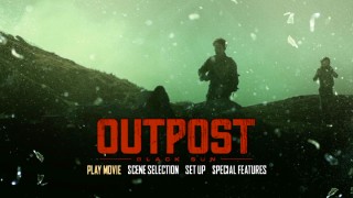 The "Outpost: Black Sun" main menu is filthy on DVD (seen here) and Blu-ray.